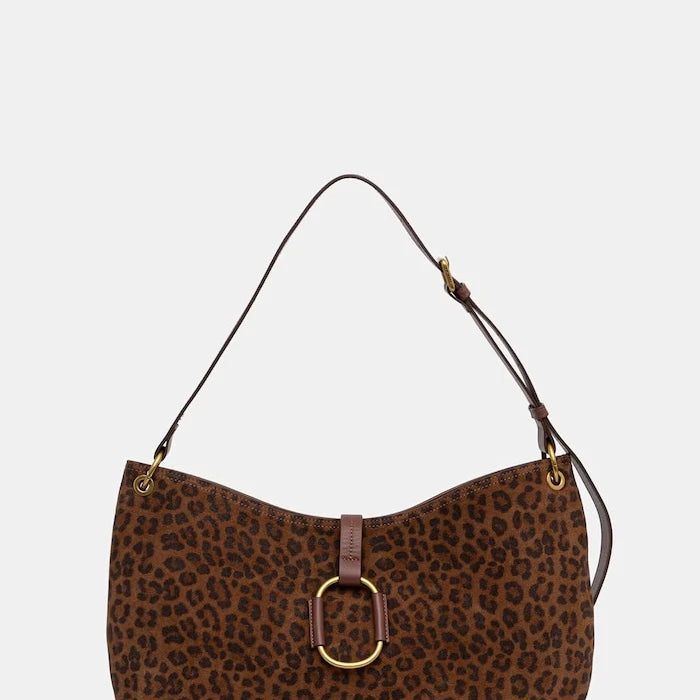 Twinset süet kadın hobo çanta