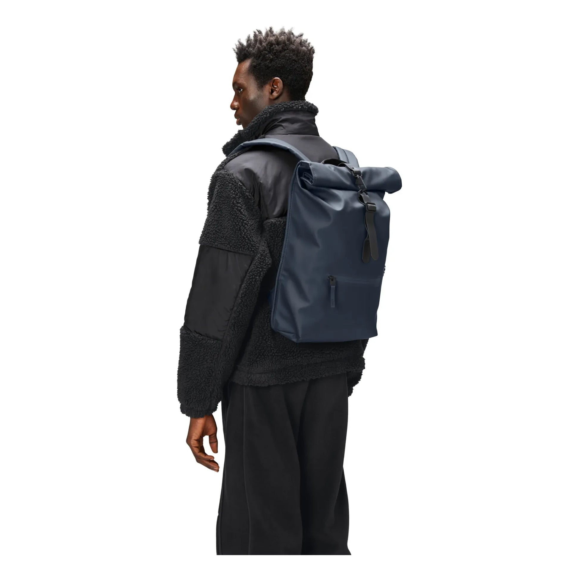 Rains - Rolltop Rucksack Backpack | Navy blue
