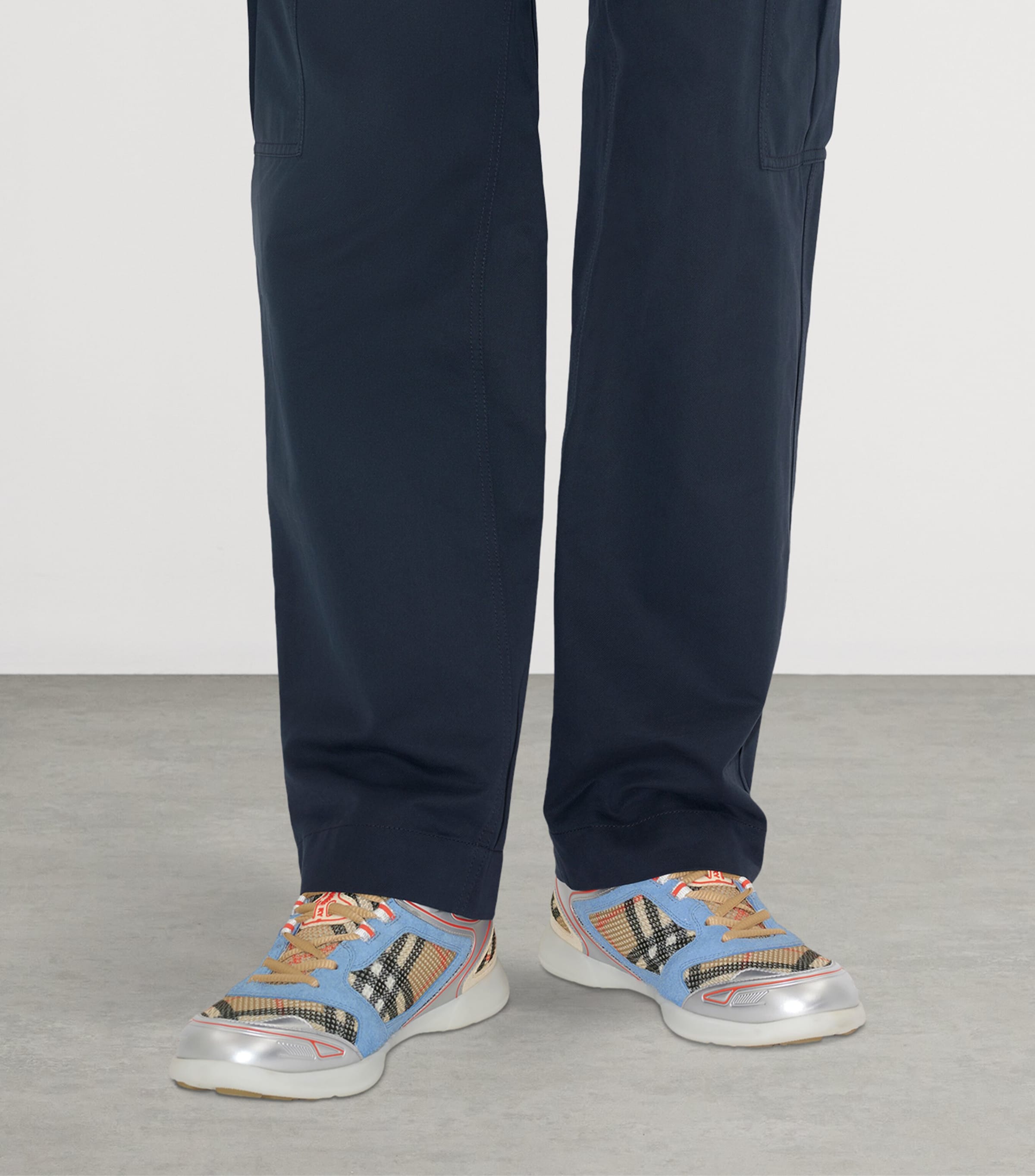 Burberry Leather Check Matrix Sneakers