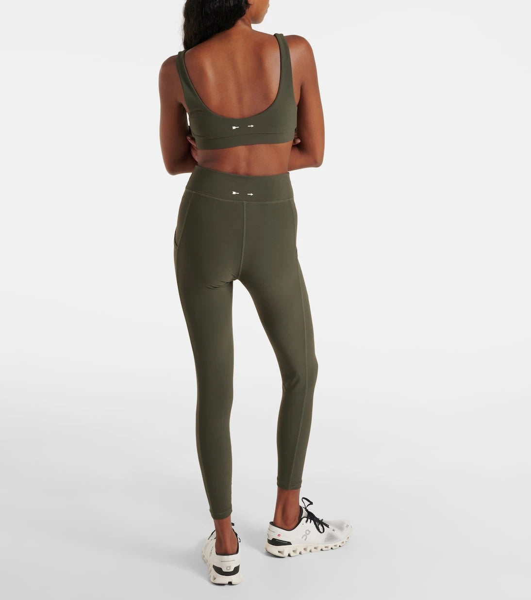 The Upside - Peached Daisy logo sports bra
