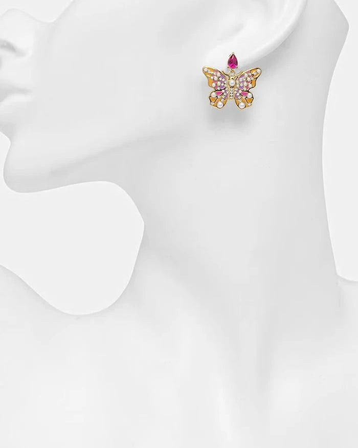 Guess Paslanmaz Çelik Kadın Küpeleri BORBOLETA