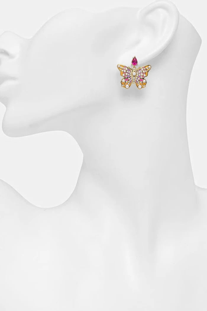 Guess Paslanmaz Çelik Kadın Küpeleri BORBOLETA