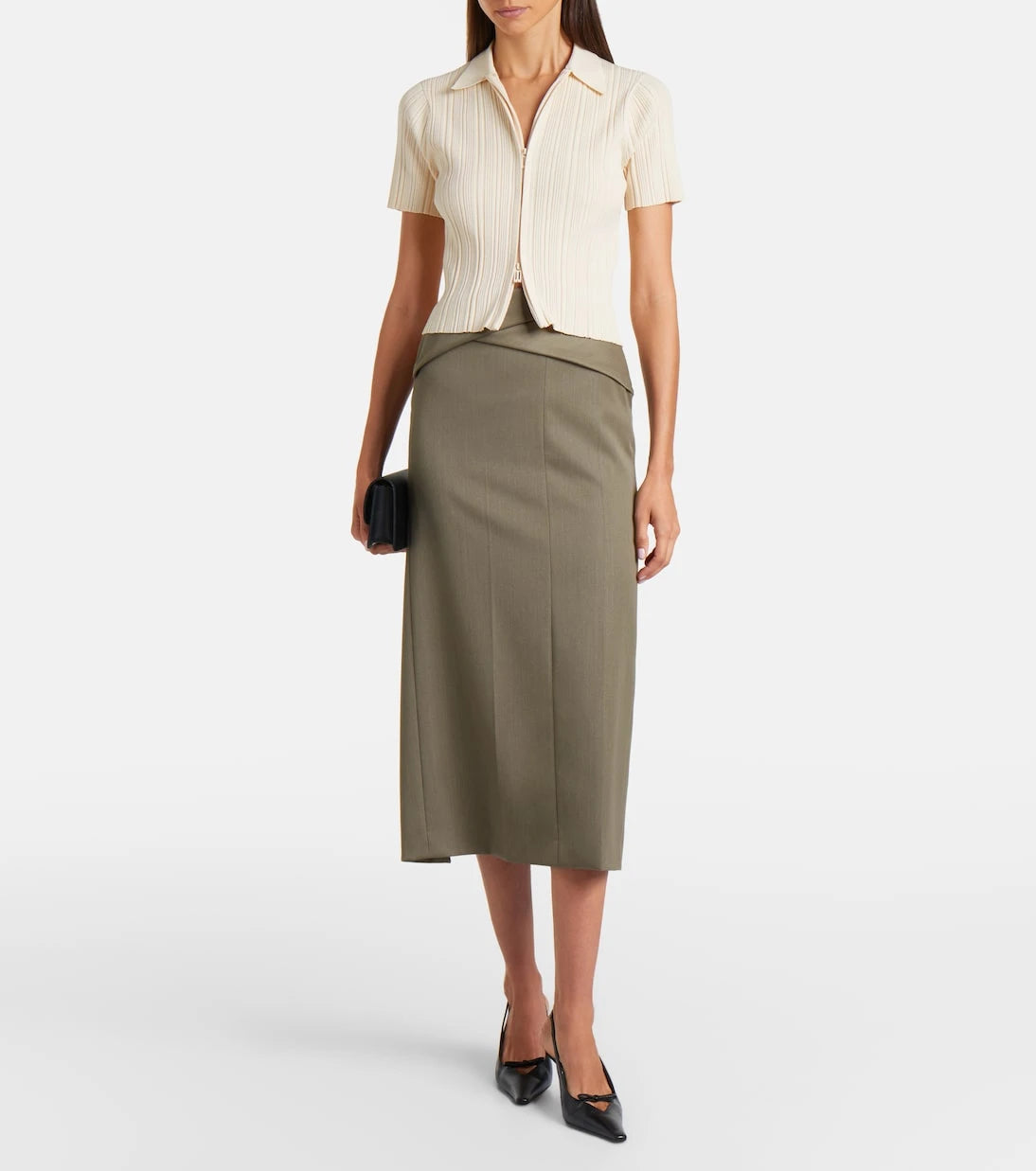 Victoria Beckham - Ribbed-knit top