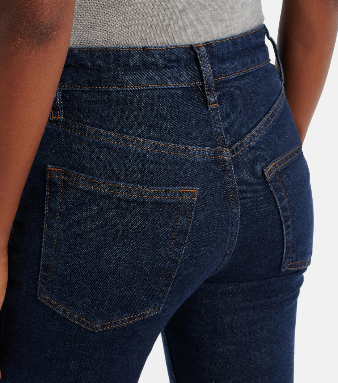 Frame - Ruler mid-rise straight jeans