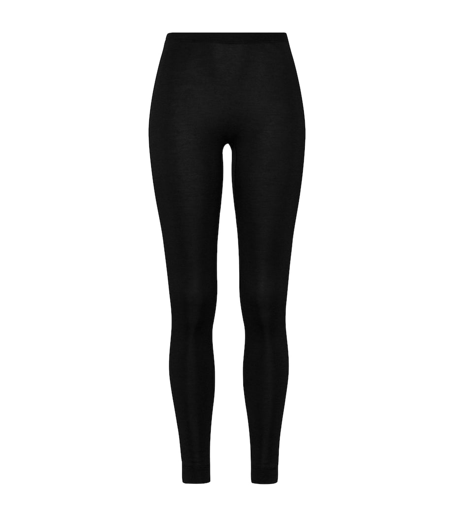 Hanro Black Silk-Cashmere Leggings