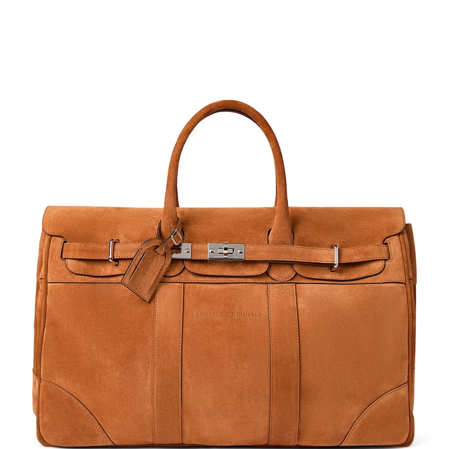 Brunello Cucinelli Suede Country Holdall