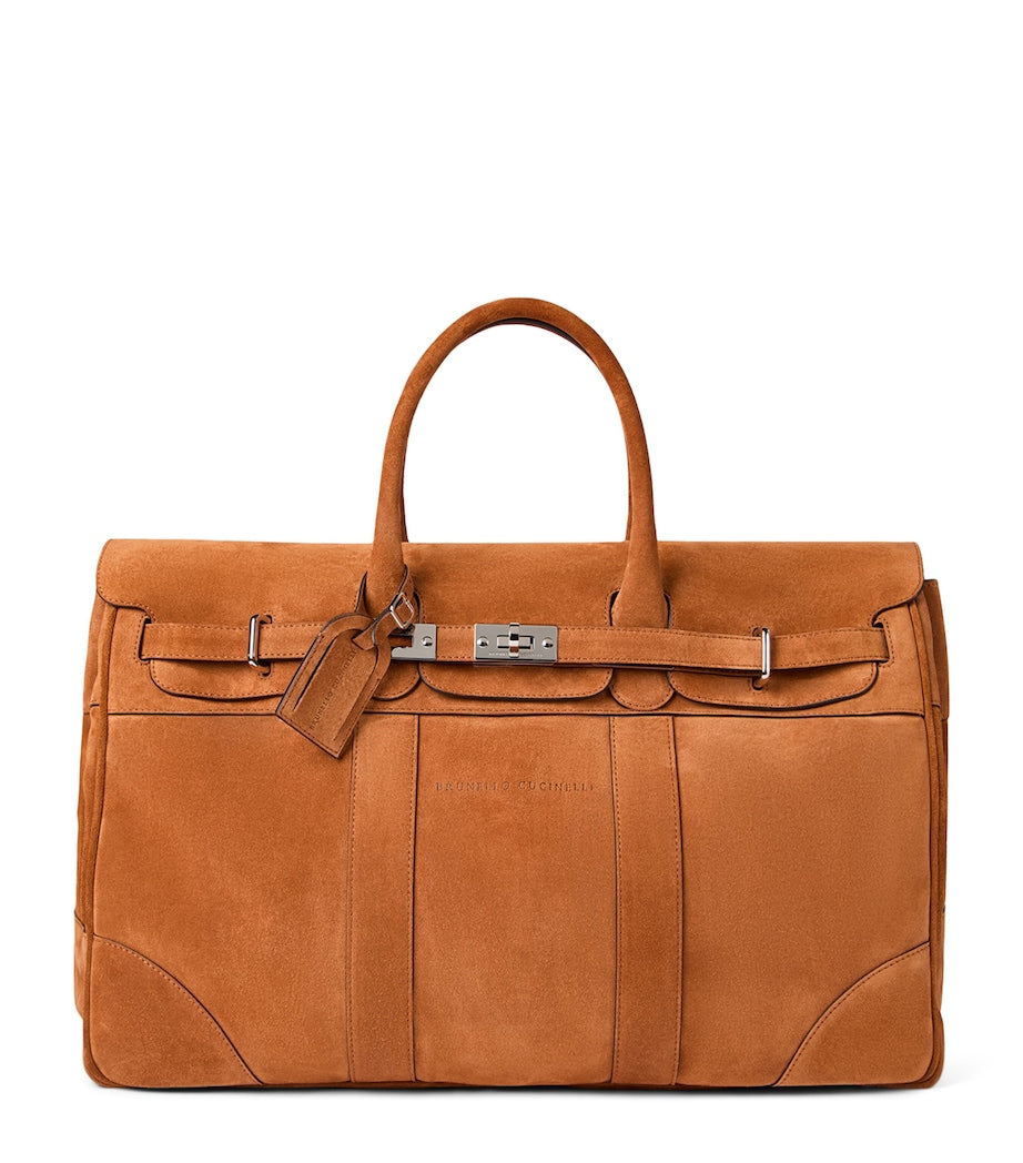 Brunello Cucinelli Suede Country Holdall