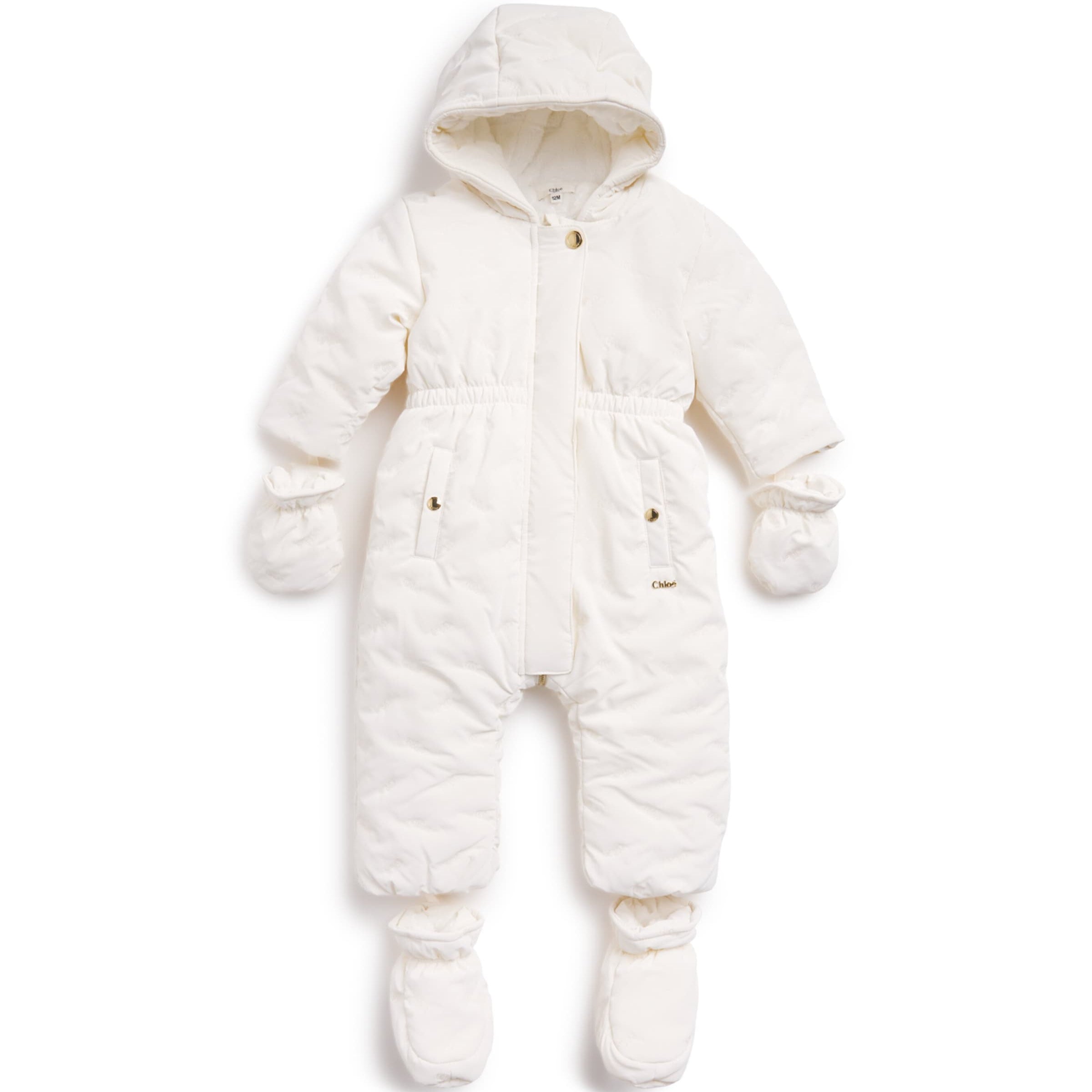 Chloé Kids Embroidered Hooded Snowsuit (3-18 Months)