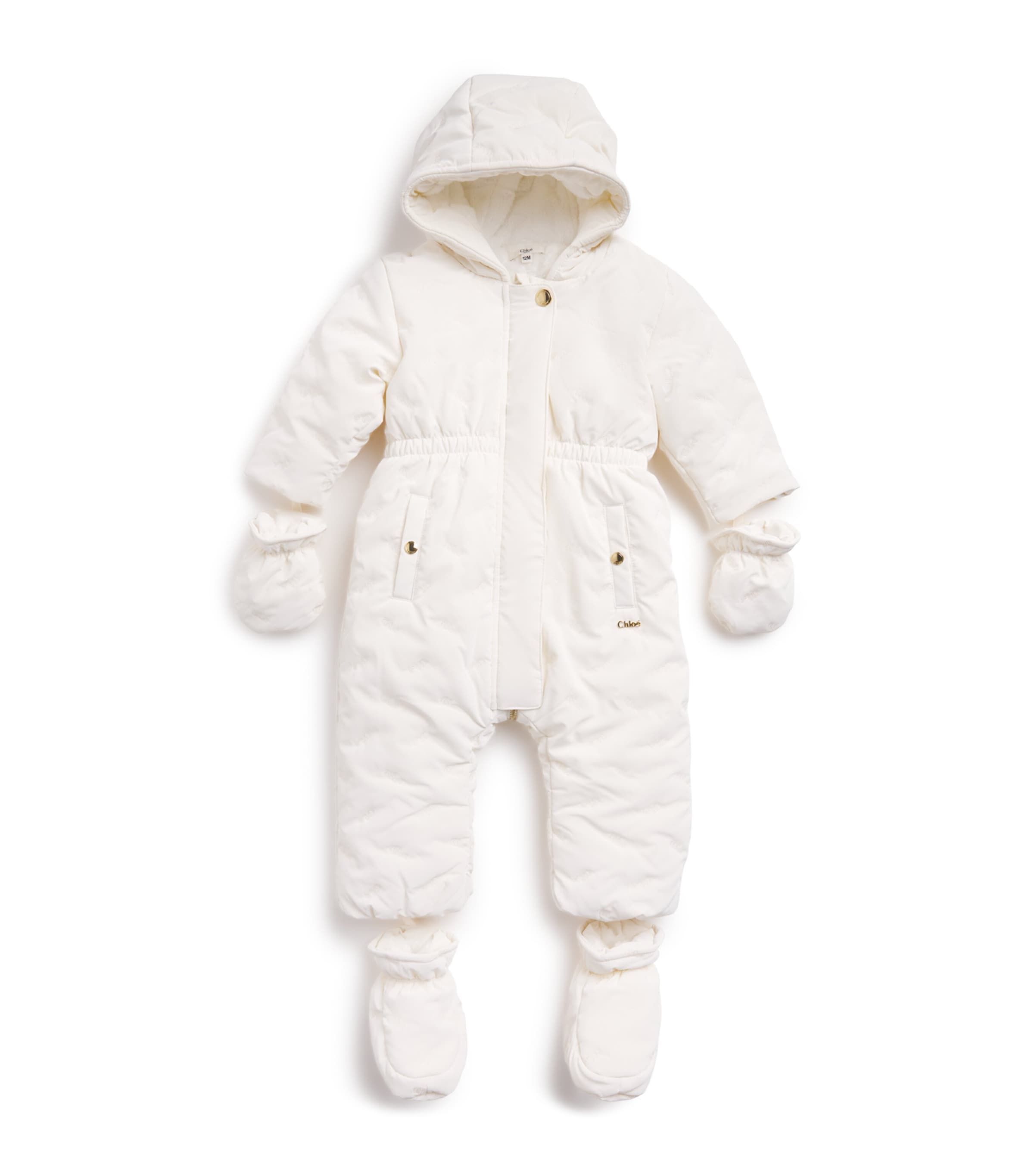 Chloé Kids Embroidered Hooded Snowsuit (3-18 Months)