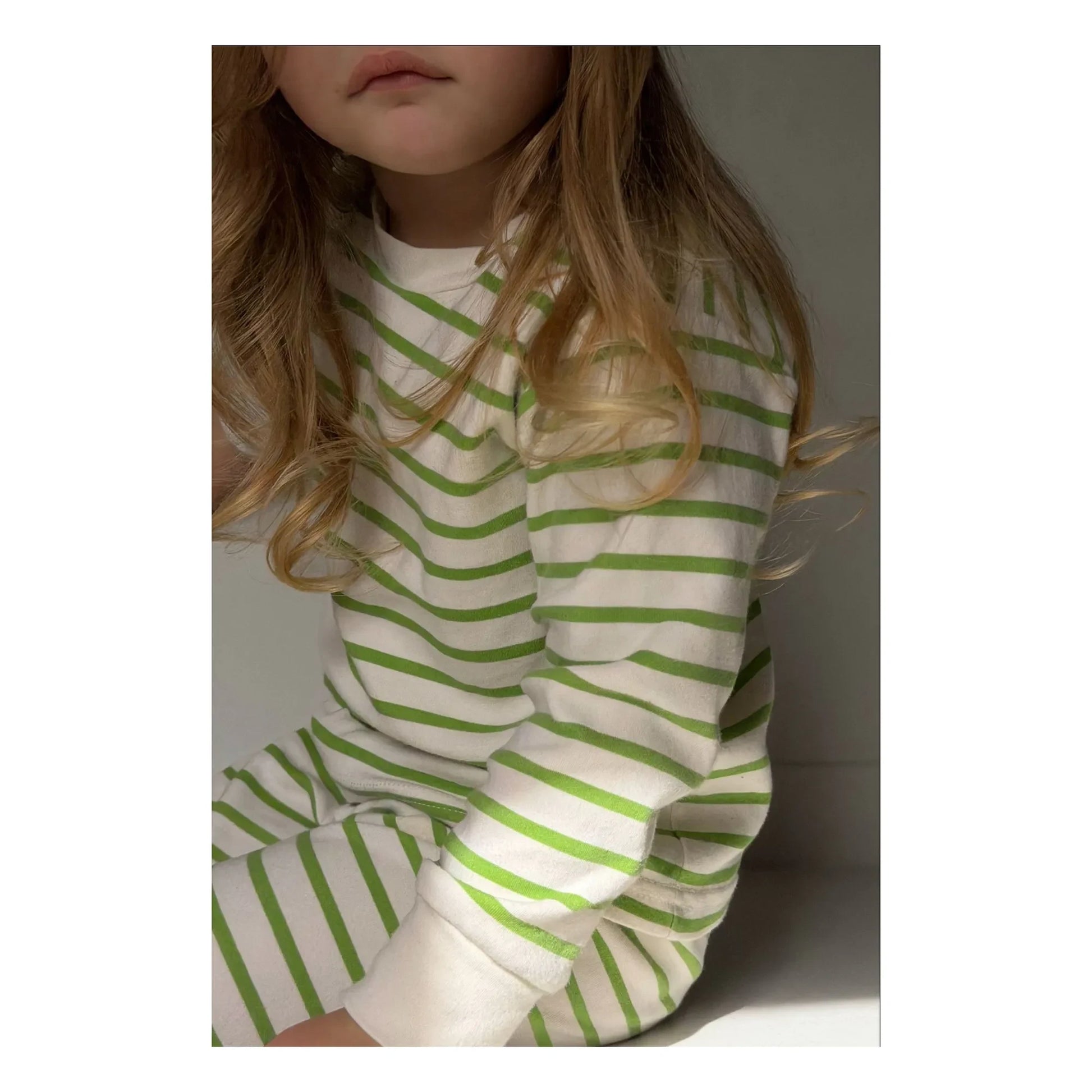 Sleepy Doe - Organic cotton striped pyjamas | Green