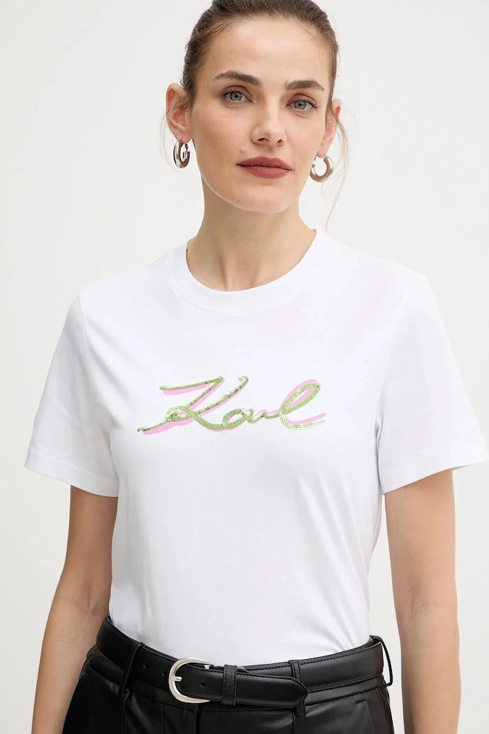 Karl Lagerfeld Pamuklu Tişört