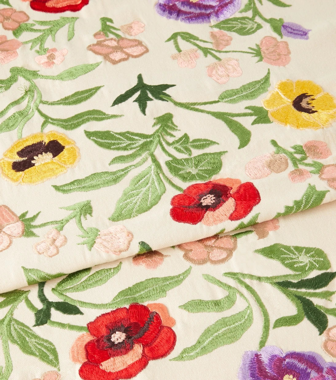 Les-Ottomans - Embroidered cotton tablecloth