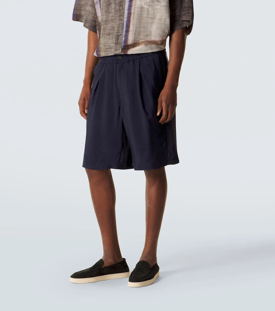 Giorgio Armani - Natté Bermuda shorts