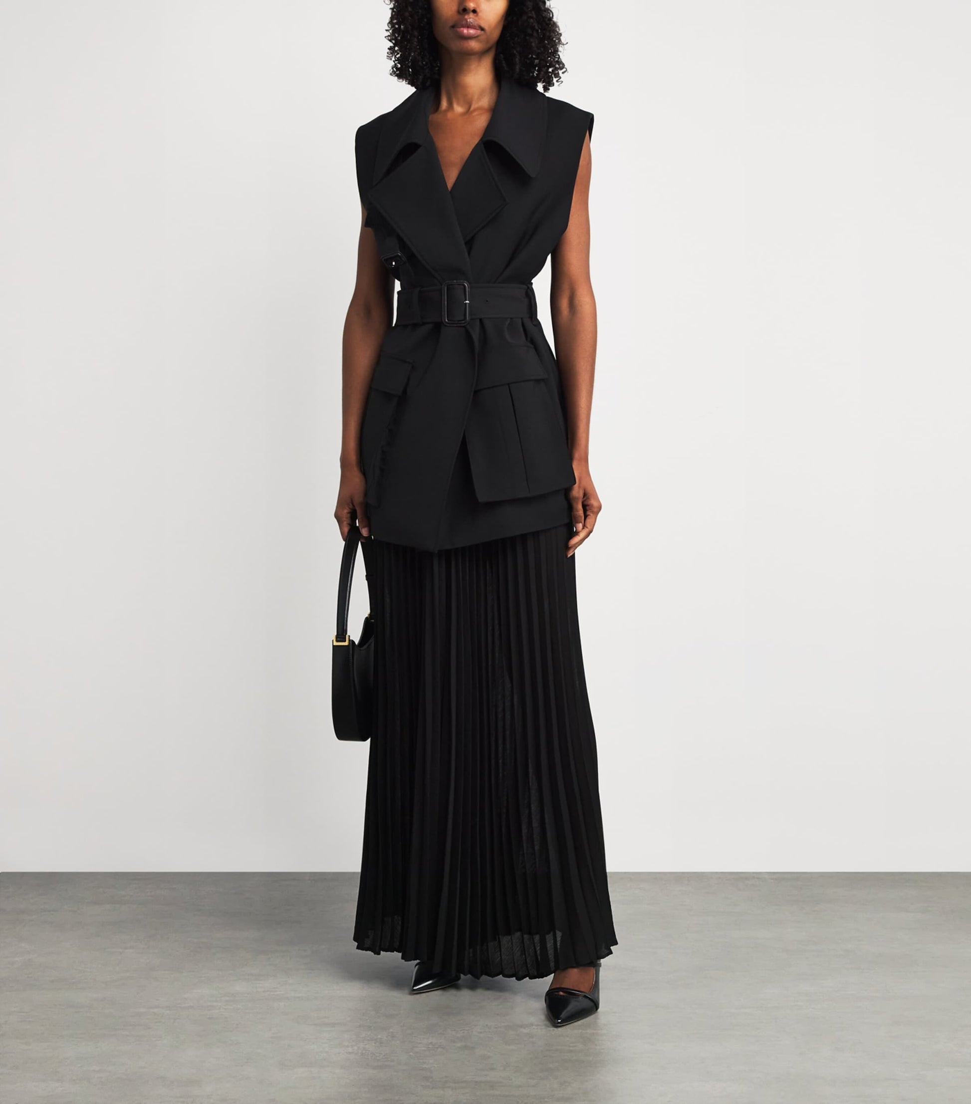 Malone Souliers Black Leather Maureen Mules 85