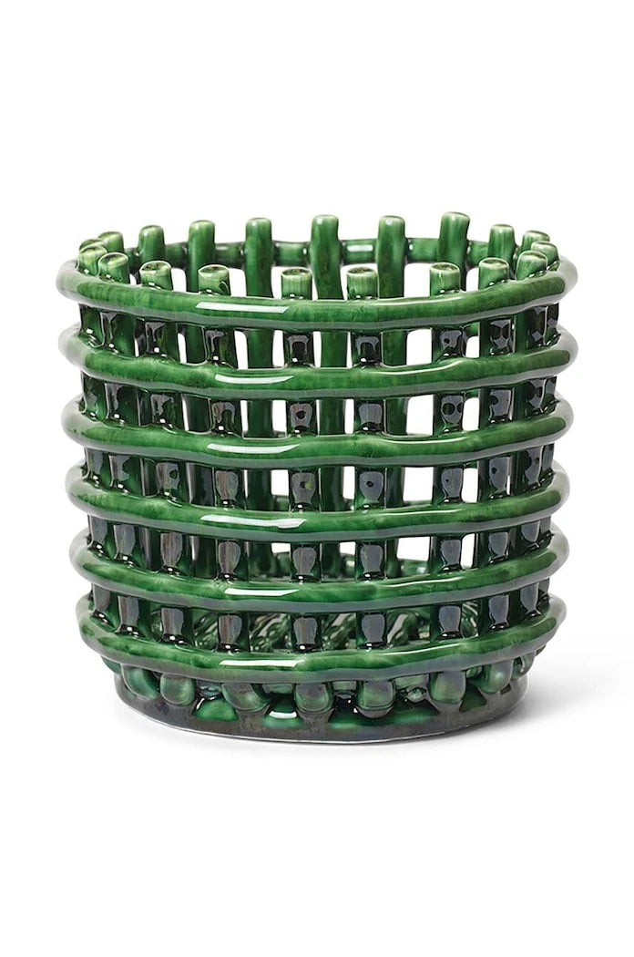 Декоративна кошница ferm LIVING Ceramic Basket S