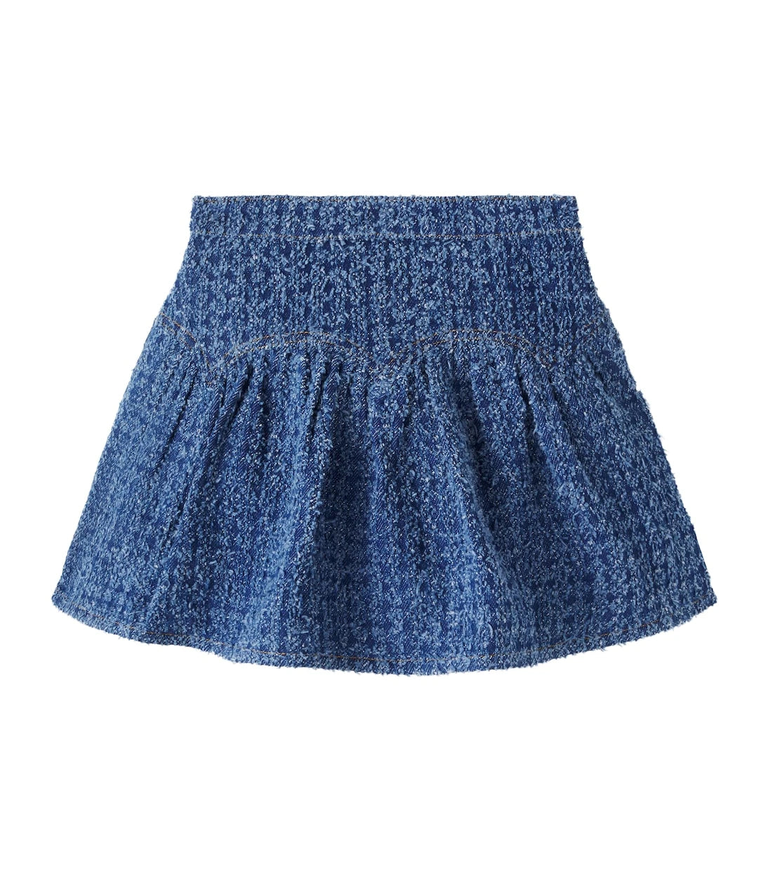 Self-Portrait Kids - Bouclé denim skirt