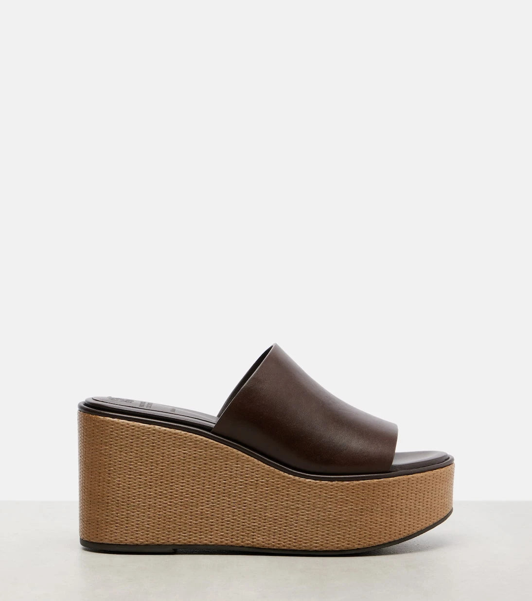 Brunello Cucinelli - Leather wedge sandals