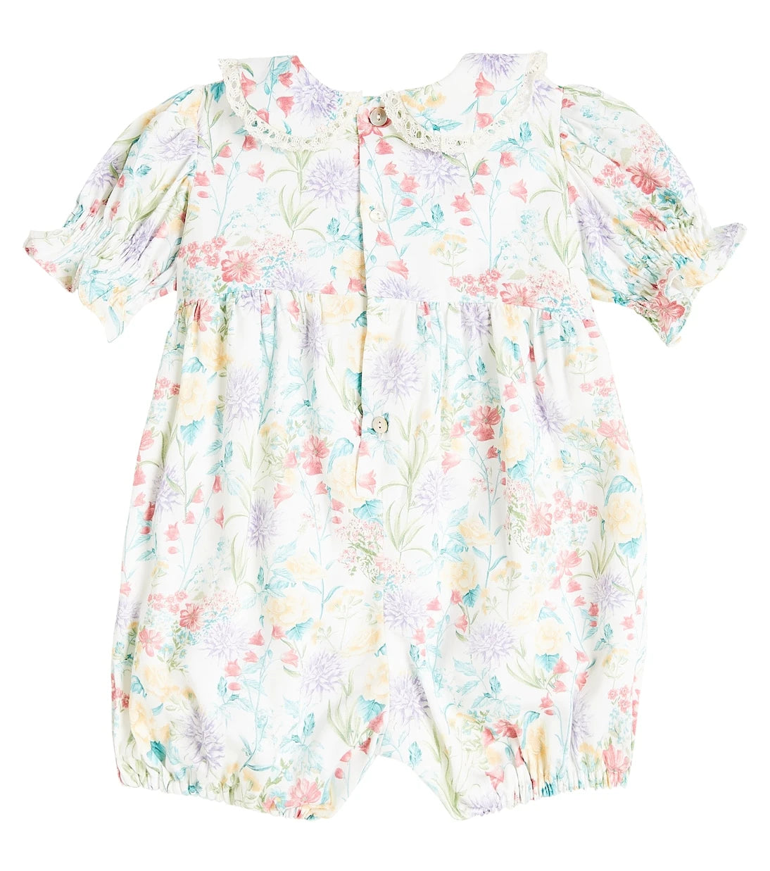 La Coqueta - Baby Eloisa printed cotton playsuit