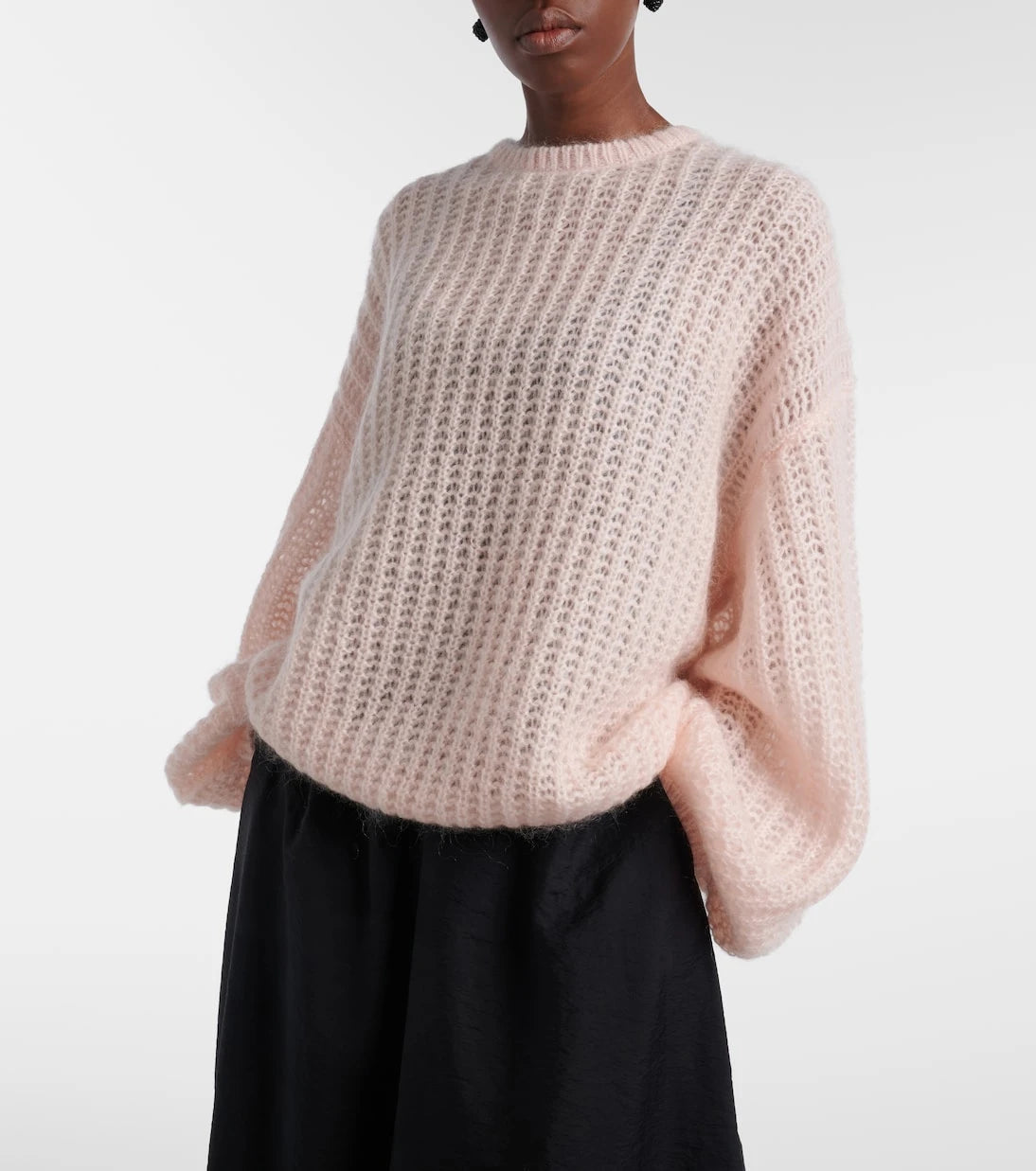 Toteme - Open-knit oversized mohair-blend sweater