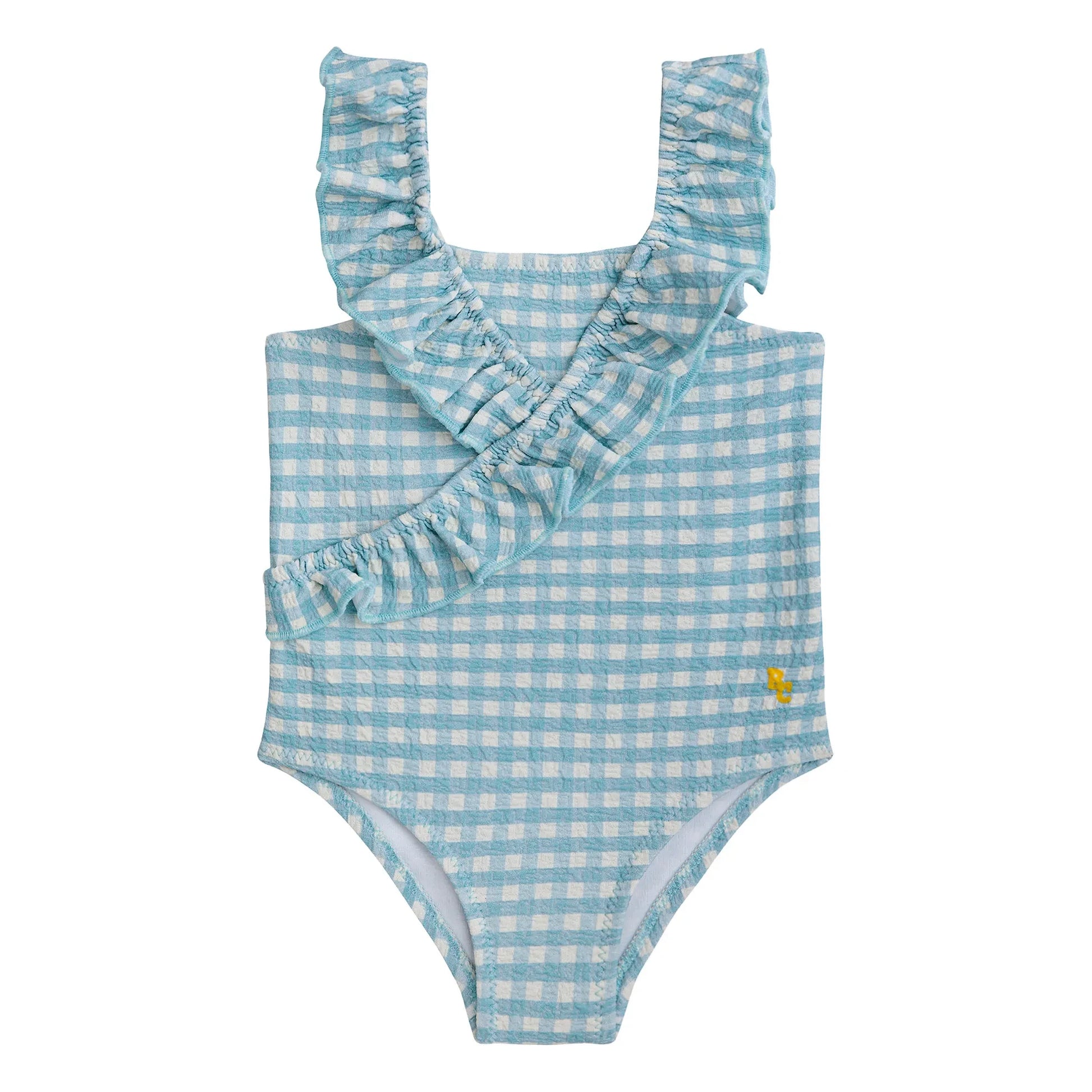 Bobo Choses - Vichy 1-piece swimming costume | Light Blue