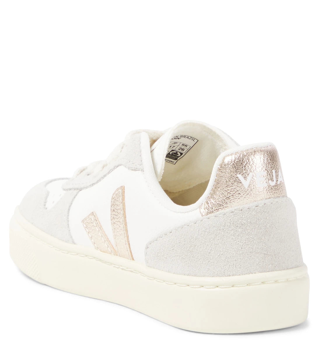 Veja Kids - V-10 laces leather sneakers