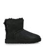 UGG Black Suede Mini Bailey Bow II