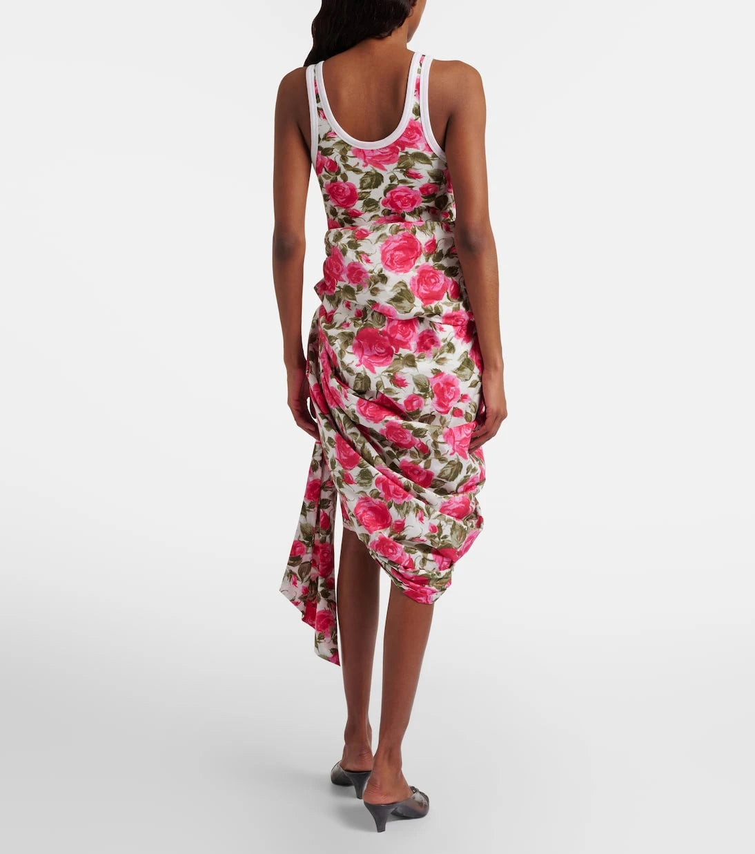 Chloé - Floral bow-detail cotton miniskirt