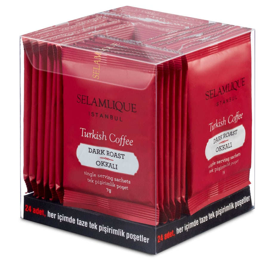 Selamlique Dark Roast Turkish Coffee (24 Coffee Bags)