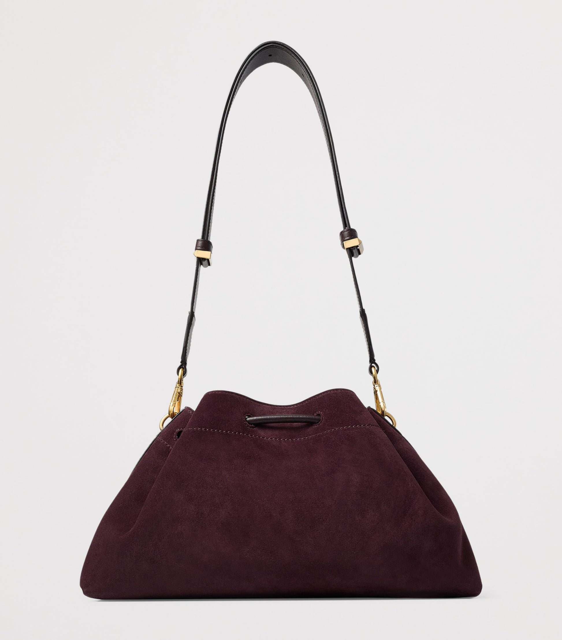 Jimmy Choo Medium Suede Cinch Shoulder Bag