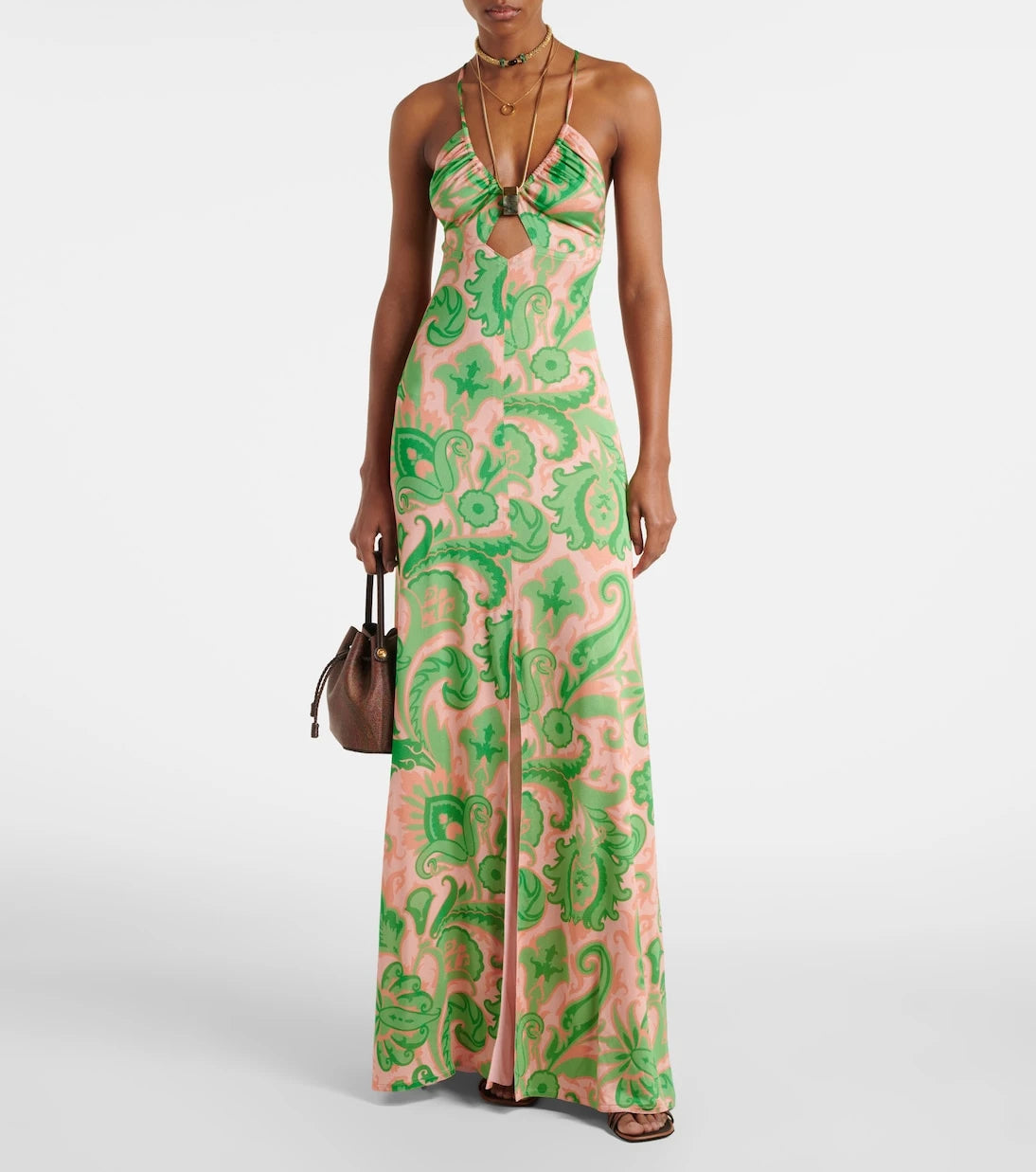 Etro - Halterneck maxi dress