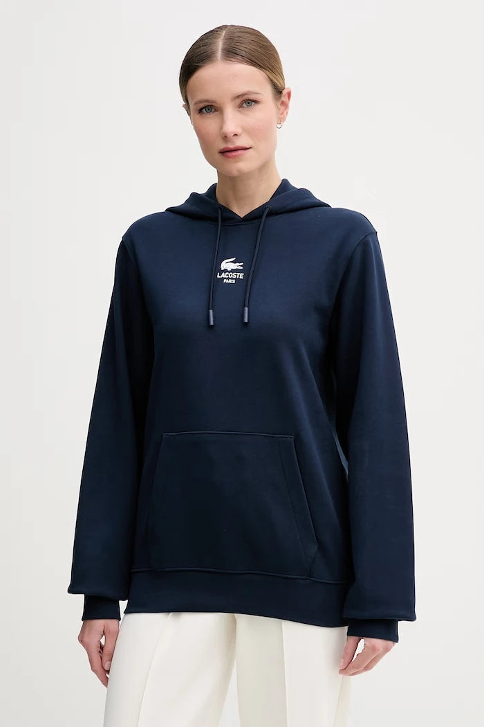 Lacoste суичър с качулка от памук