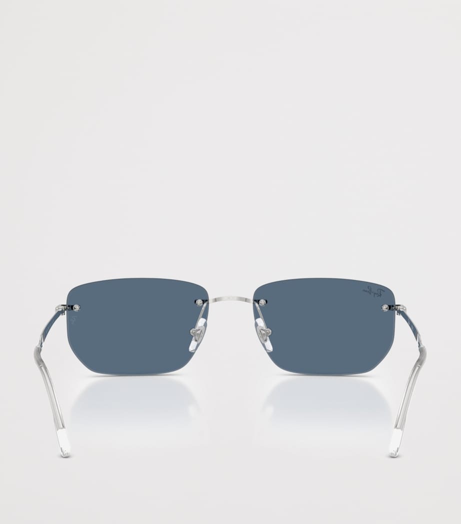 Ray-Ban Silver RB3768 Metal Irregular Sunglasses