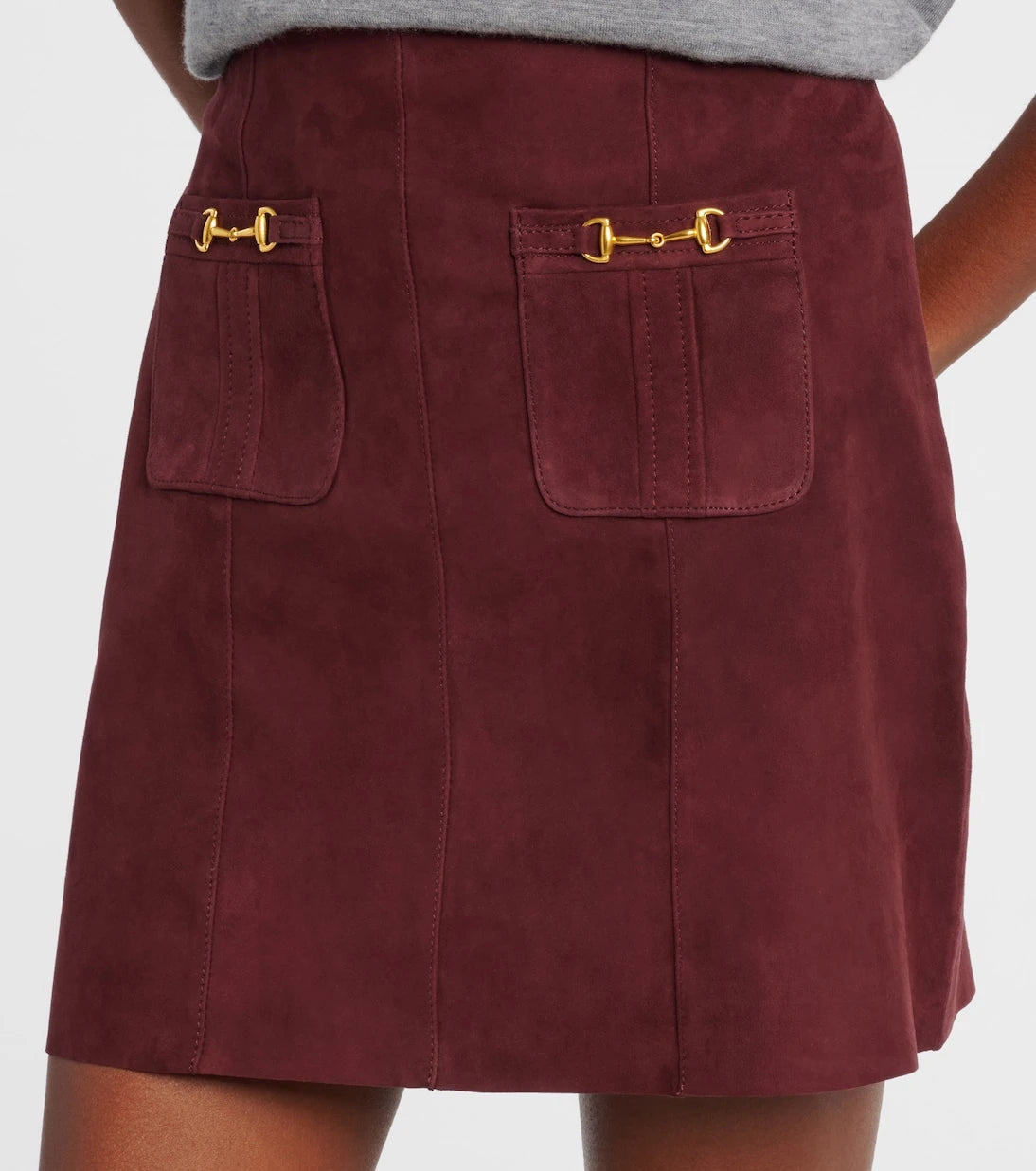 Rixo - Wiley suede miniskirt