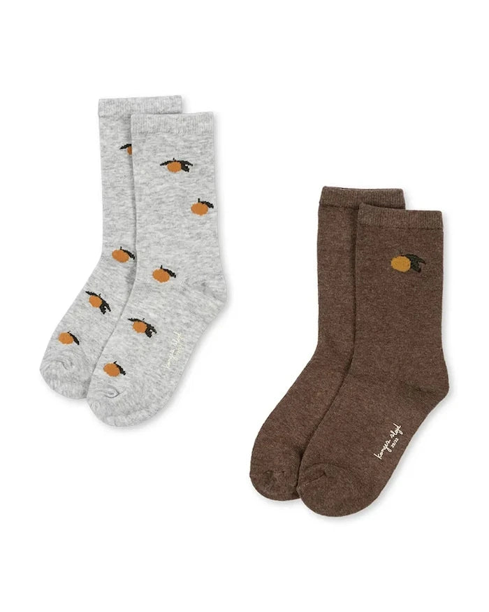 Konges Sløjd Çocuk Çorapları 2’li LEMON SOCKS (2 Çift)
