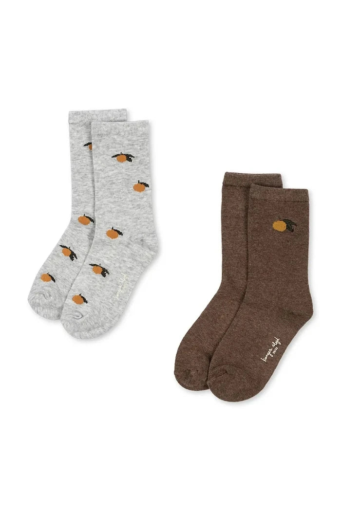 Konges Sløjd Çocuk Çorapları 2’li LEMON SOCKS (2 Çift)