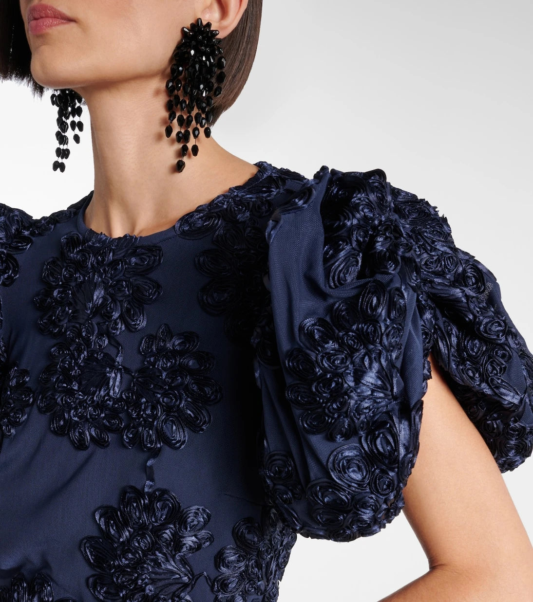 Rotate - Floral-appliqué top