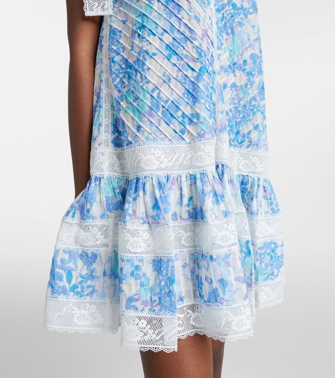 Zimmermann - Solstice Lantern floral cotton minidress