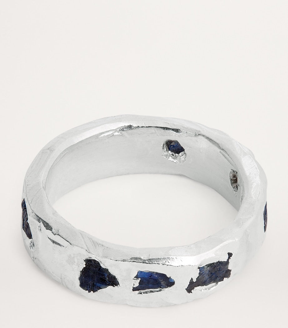 Sterling Silver and Sapphire Ring