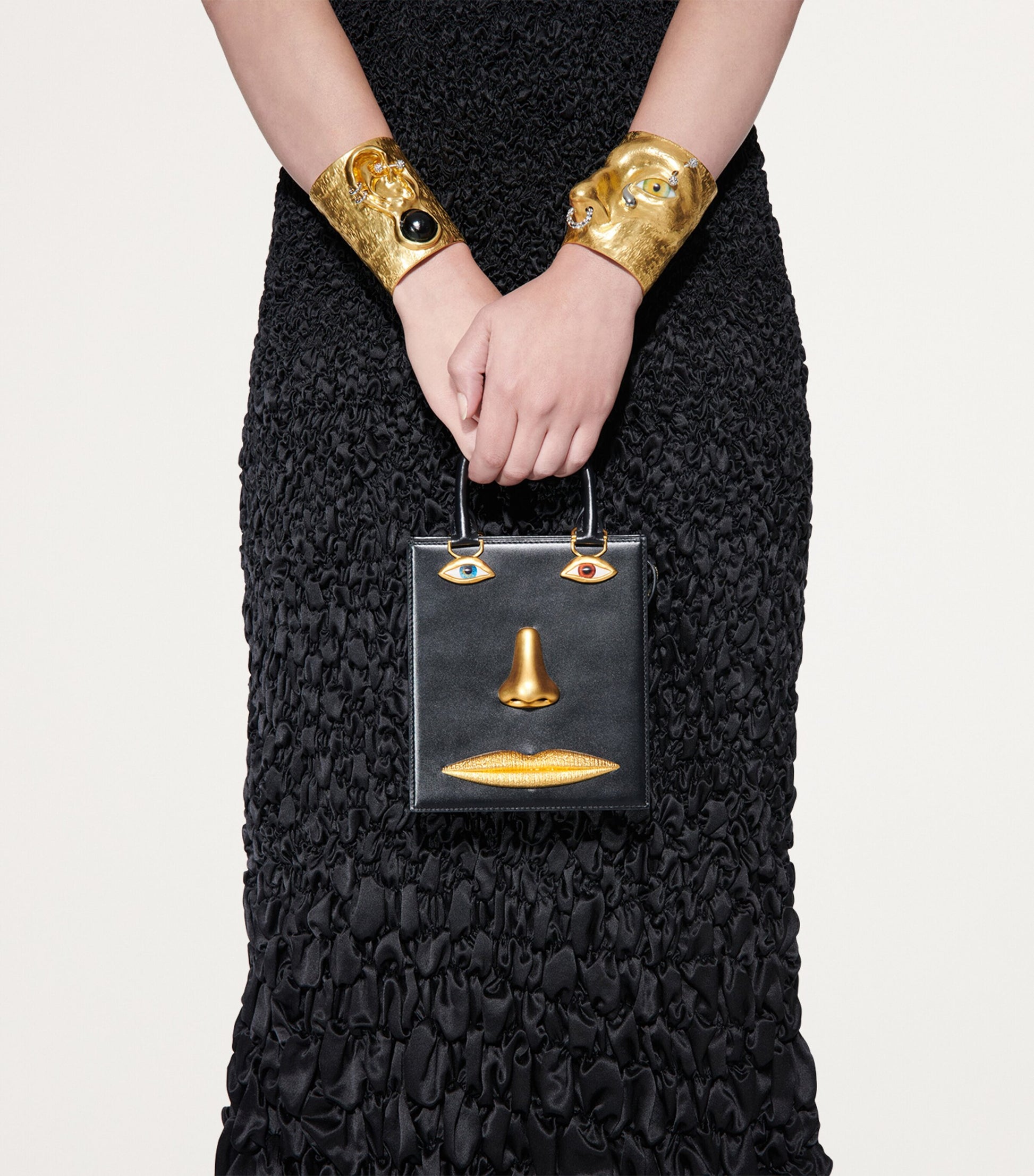 Mini Leather Anatomy Top-Handle Bag