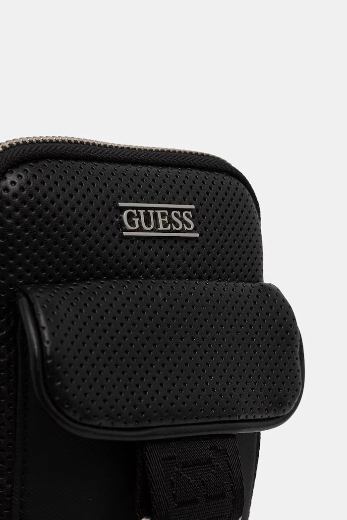 Guess Erkek Suni Deri Omuz Çantası BOSTON