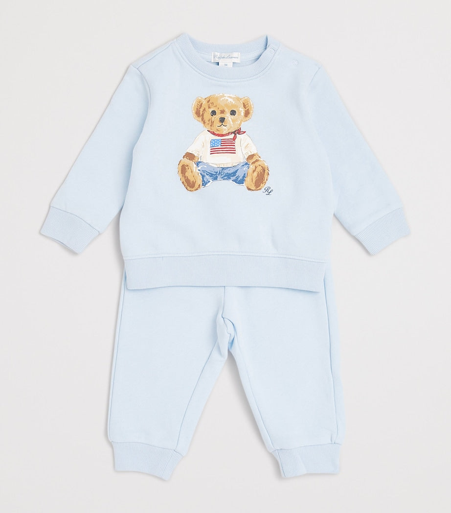 Ralph Lauren Kids Cotton-Blend Sweatshirt and Sweatpants Set (3-24 Months)