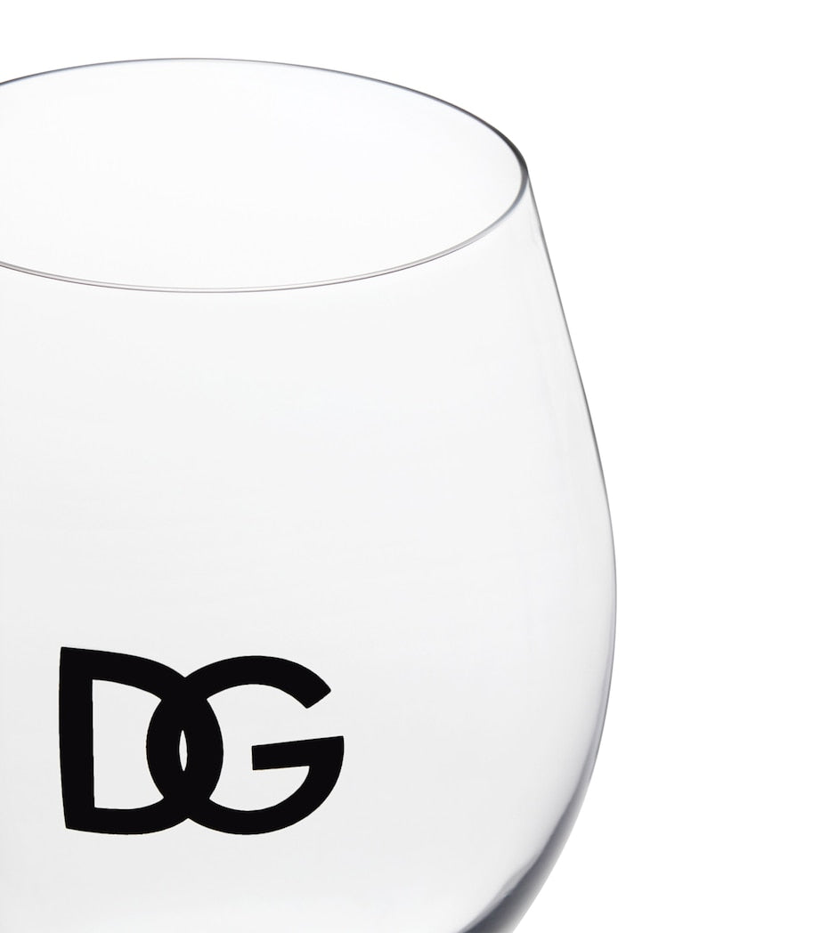 Set of 2 DG Millennials Logo Wine Glasses