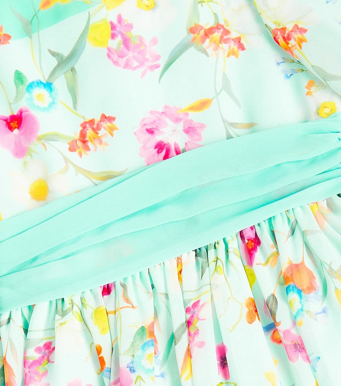 Patachou - Balloon-sleeve floral dress