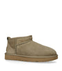 UGG Green Suede Classic Ultra Mini Boots