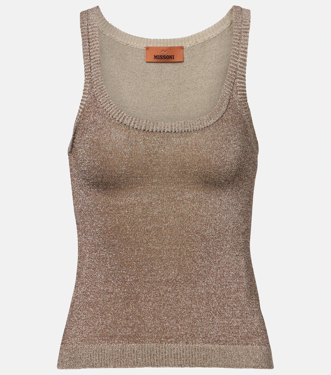 Missoni - Knitted lamé tank top