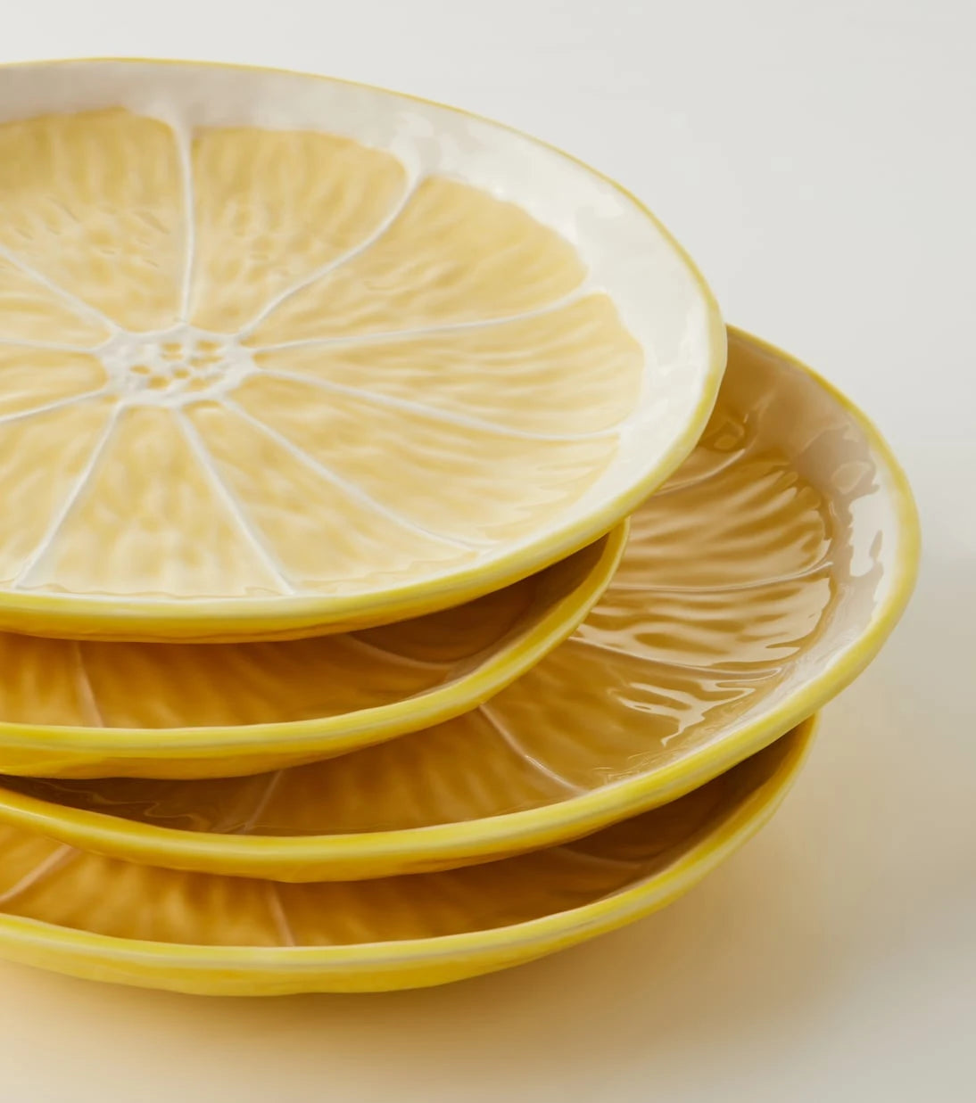 Bordallo Pinheiro - Lemon set of 4 ceramic dessert plates
