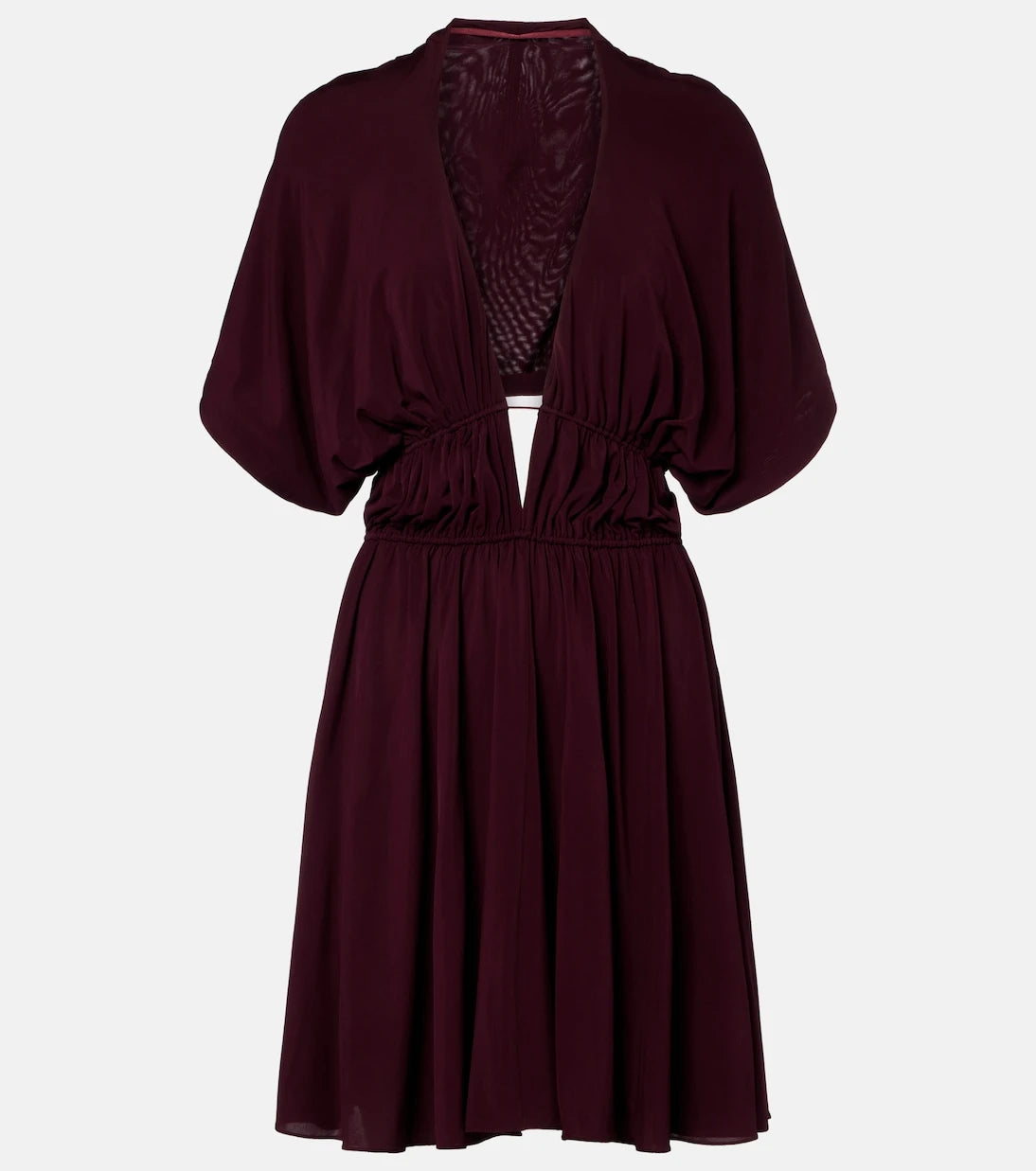 Alaïa - Gathered open-back minidress