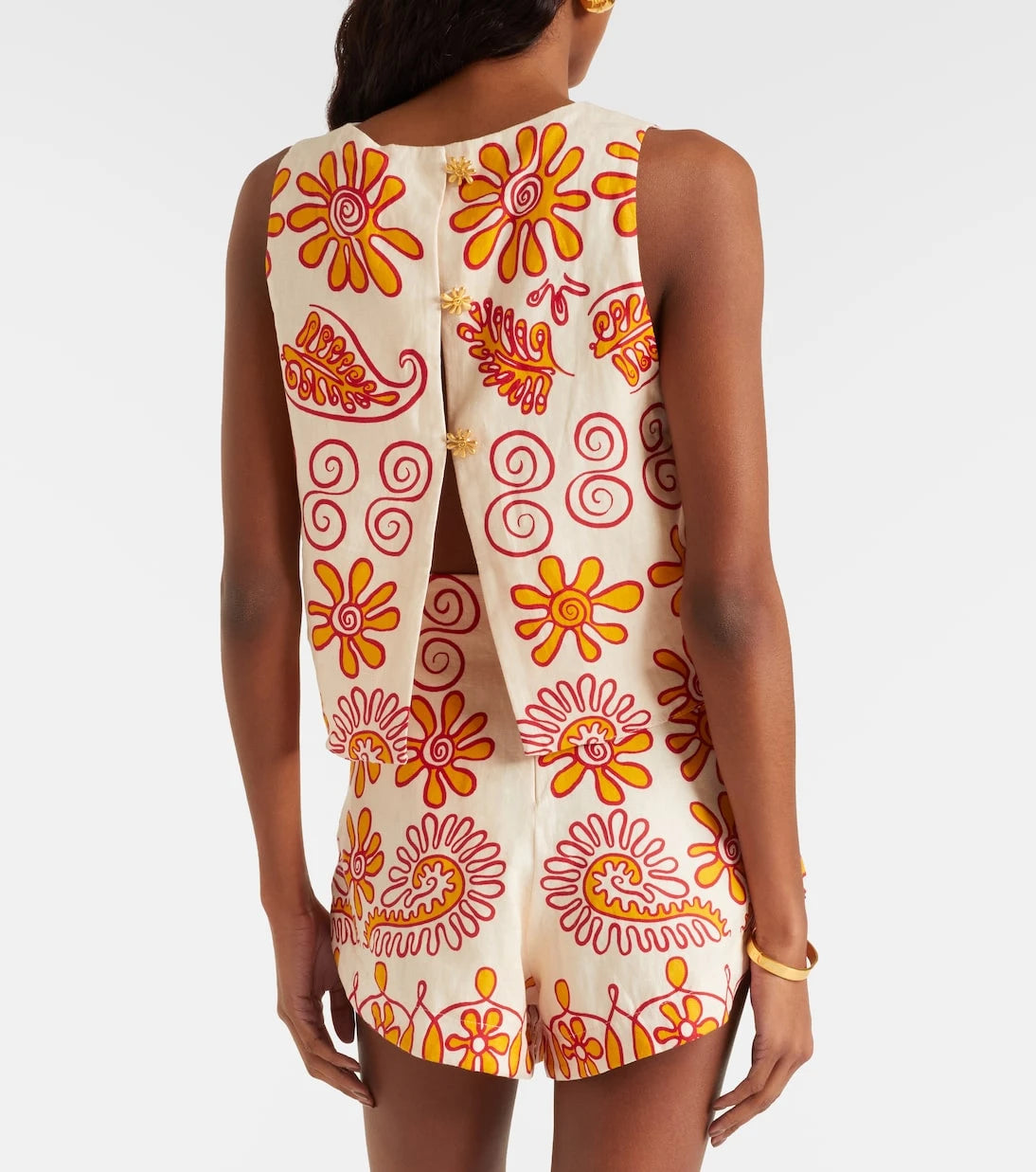Cala de la Cruz - Avelino printed linen top