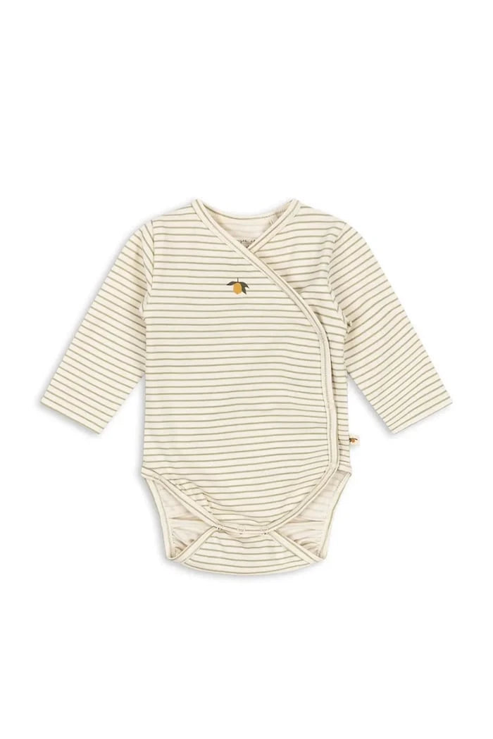 Бебешко боди Konges Sløjd BASIC LS NEWBORN BODY GOTS