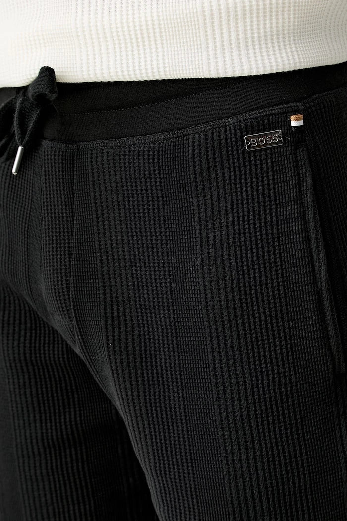 BOSS pamuklu erkek ev şortu Structure Shorts